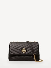 Tory Burch Black Small Kira Chevron Convertible Shoulder Bag - Image 1 of 8