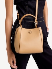 Tory Burch Brown McGraw Small Bucket Bag - Image 2 of 8