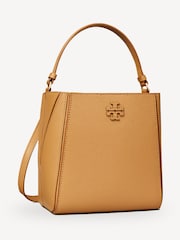 Tory Burch Brown McGraw Small Bucket Bag - Image 7 of 8