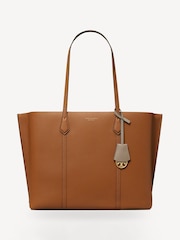 Tory Burch Brown Perry Triple-Compartment Tote - Image 1 of 6