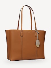Tory Burch Brown Perry Triple-Compartment Tote - Image 4 of 6