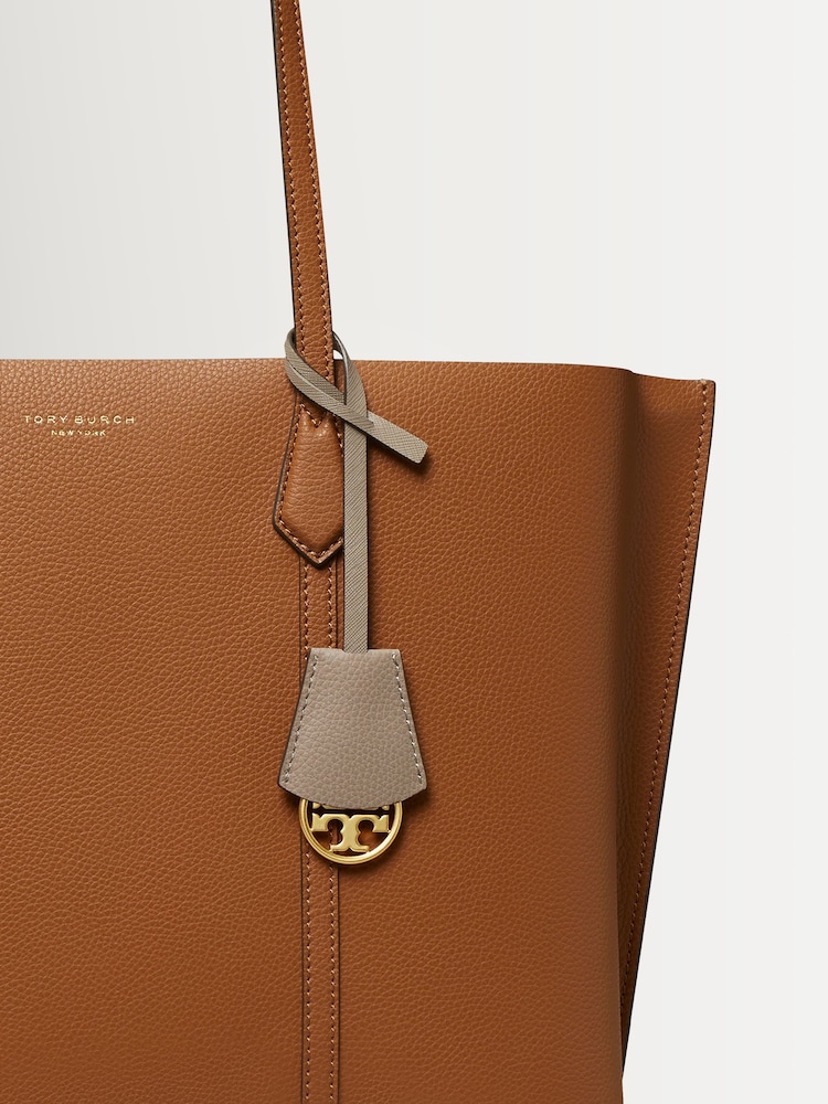 Buy Tory Burch Brown Perry Triple-Compartment Tote Bag from  display picture 1