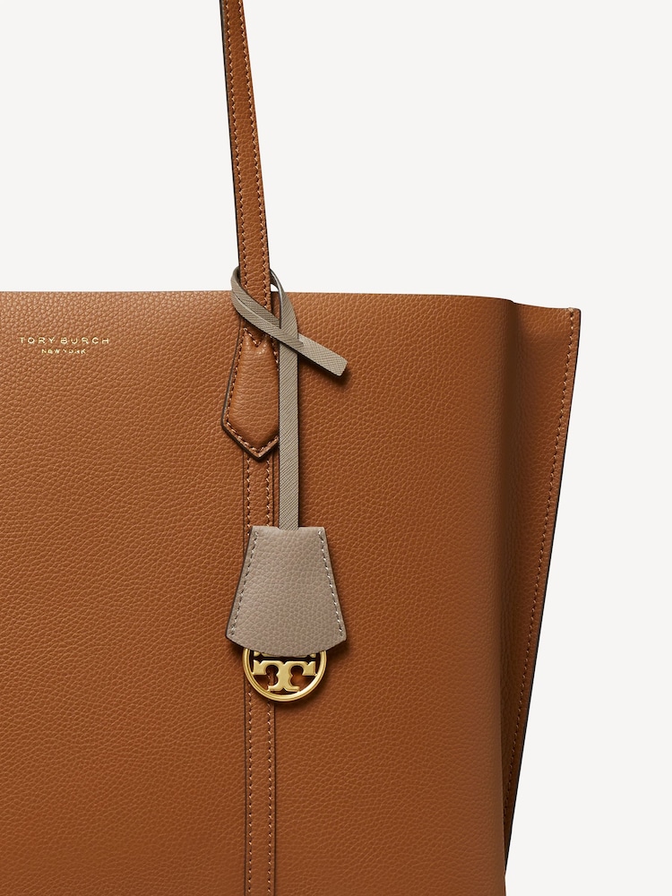 Tory Burch Brown Perry Triple-Compartment Tote - Image 6 of 6