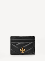 Tory Burch Black Kira Chevron Card Case - Image 1 of 3