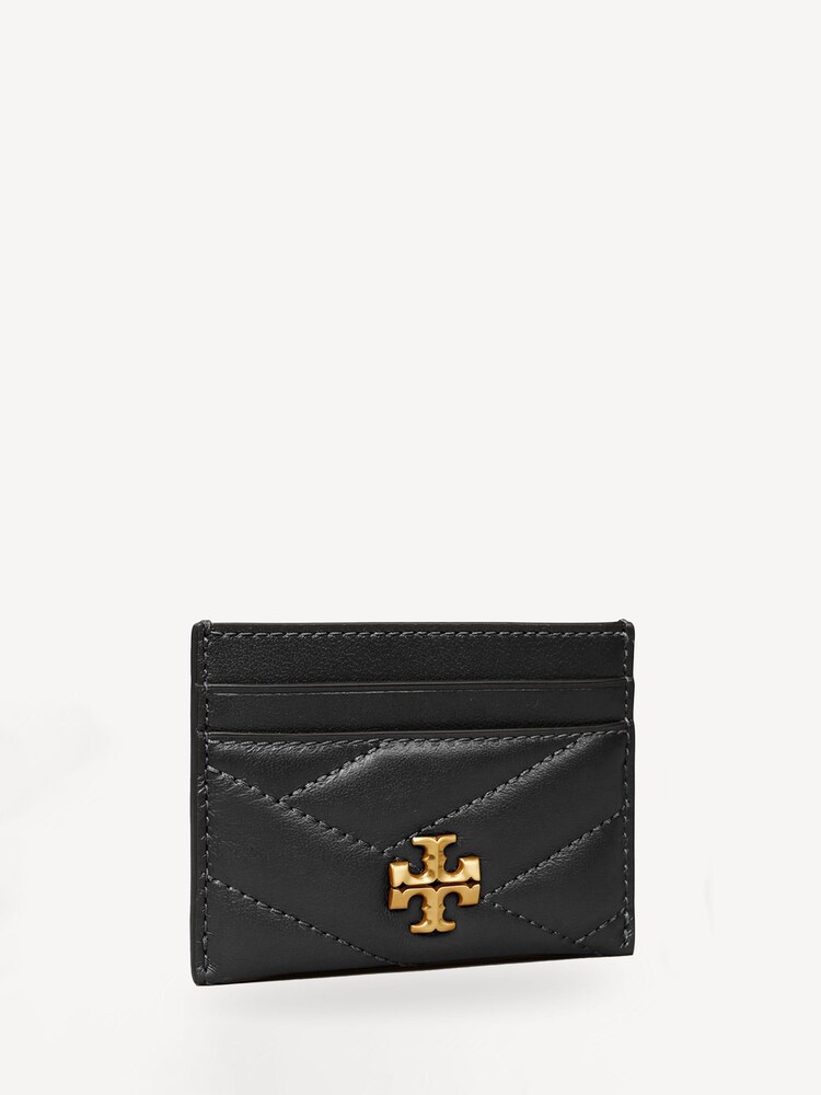 Tory Burch Black Kira Chevron Card Case - Image 3 of 3