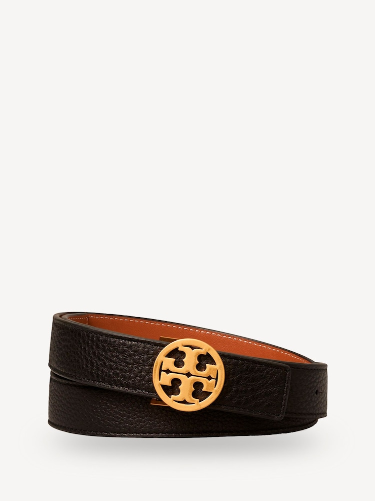 Tory Burch Black 1" Miller Reversible Belt - Image 1 of 4