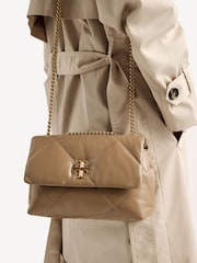 Tory Burch Natural Small Kira Diamond Quilt Convertible Shoulder Bag - Image 5 of 6