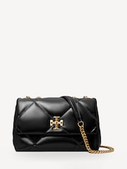 Tory Burch Black Small Kira Diamond Quilt Convertible Shoulder Bag - Image 1 of 5