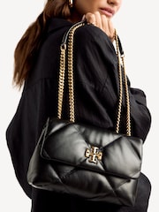 Tory Burch Black Small Kira Diamond Quilt Convertible Shoulder Bag - Image 2 of 5