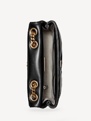 Tory Burch Black Small Kira Diamond Quilt Convertible Shoulder Bag - Image 4 of 5