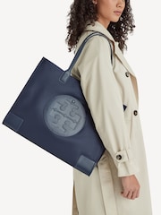 Tory Burch Blue Ella Tote - Image 2 of 6