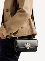Tory Burch Black Eleanor Small Convertible Shoulder Bag - Image 2 of 6