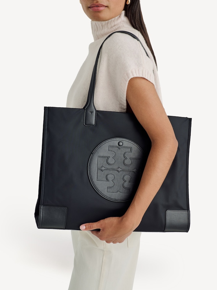 Tory Burch Black Ella Tote - Image 2 of 8