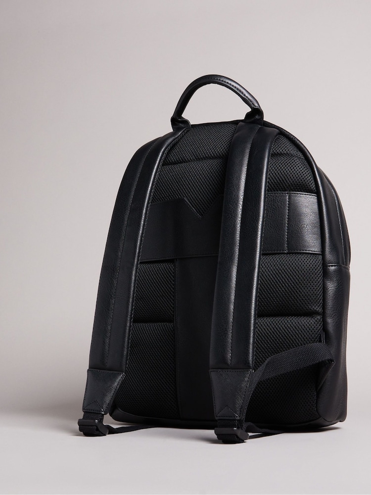 Ted Baker Black Esentle Striped Pu Backpack - Image 2 of 6