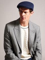 Ted Baker Blue Alfreds Flat Cap - Image 4 of 4