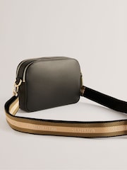 Ted Baker Black Darcelo Branded Webbing Leather Camera Bag - Image 4 of 6