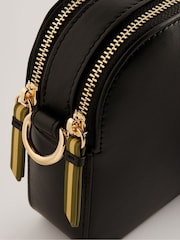 Ted Baker Black Darcelo Branded Webbing Leather Camera Bag - Image 5 of 6