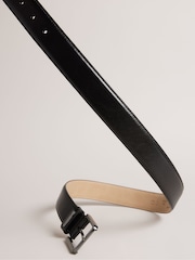Ted Baker Black Wizerd Double Keeper Leather Belt - Image 4 of 5