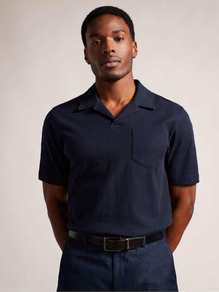Ted Baker Black Wizerd Double Keeper Leather Belt - Image 5 of 5