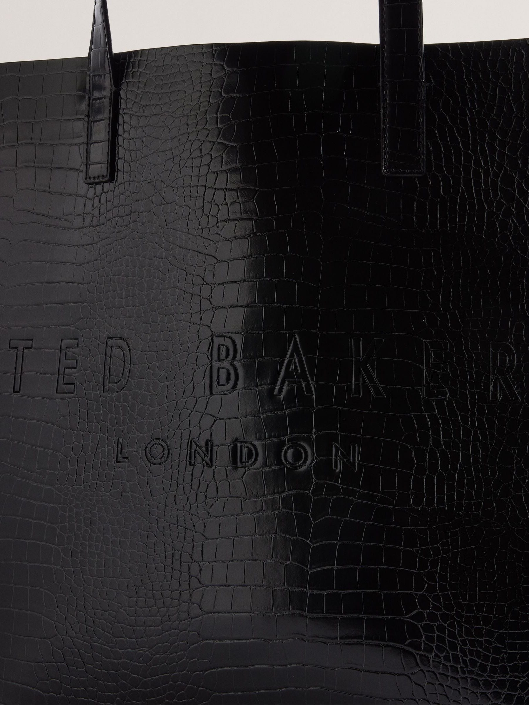 Buy Ted Baker Black Croccon Croc Effect Large Icon Bag from Next Ireland