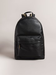 Ted Baker Black 100% Cotton Kaileb Pu Webbing Backpack - Image 3 of 7