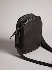 Ted Baker Brown Evver Striped Pu Flight Bag - Image 3 of 6