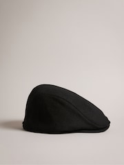 Ted Baker Black Alfreds Flat Cap - Image 1 of 3