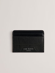 Ted Baker Black Etan Etched Leather Wallet and Cardholder Set - Image 2 of 5