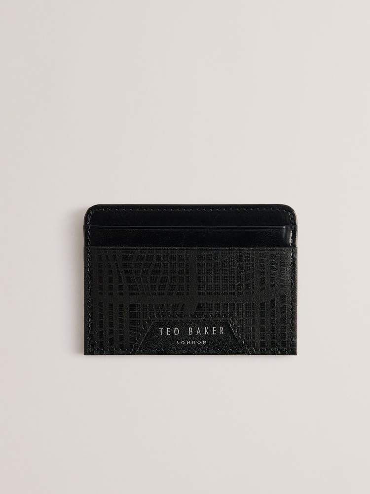 Ted Baker Black Etan Etched Leather Wallet and Cardholder Set - Image 2 of 5