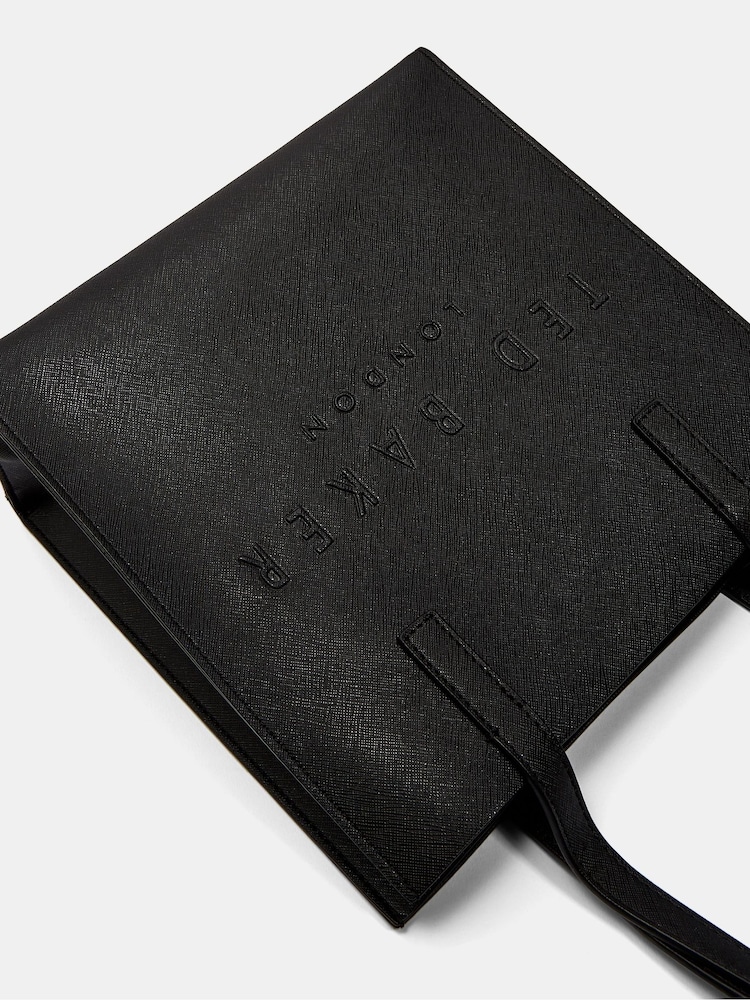 Ted Baker Black Etan Etched Leather Wallet and Cardholder Set - Image 5 of 5