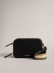 Ted Baker Black Mini Stunna Webbing Cross-Body Bag - Image 1 of 6