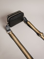 Ted Baker Black Mini Stunna Webbing Cross-Body Bag - Image 3 of 6