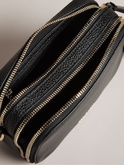 Ted Baker Black Mini Stunna Webbing Cross-Body Bag - Image 4 of 6