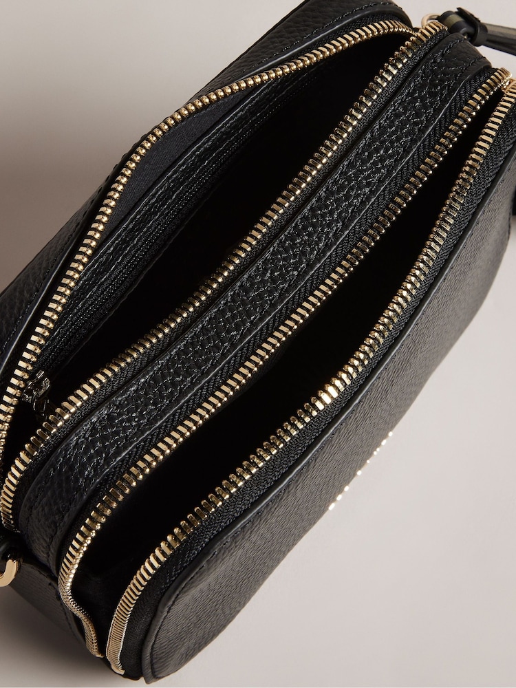 Ted Baker Black Mini Stunna Webbing Cross-Body Bag - Image 4 of 6