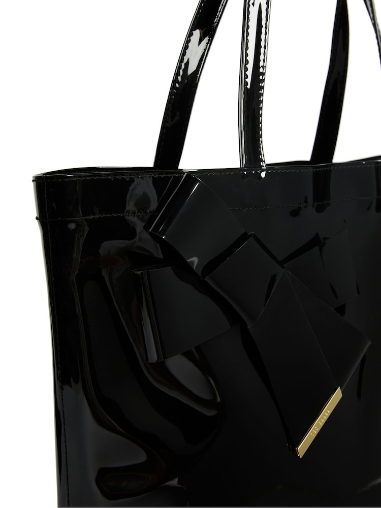 Ted Baker Black Nicon Knot Bow Large Icon Bag - Image 4 of 5