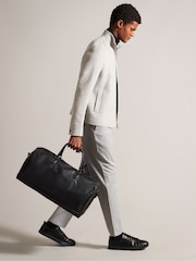 Ted Baker Black 100% Cotton Kalvin Pu Webbing Holdall - Image 1 of 7