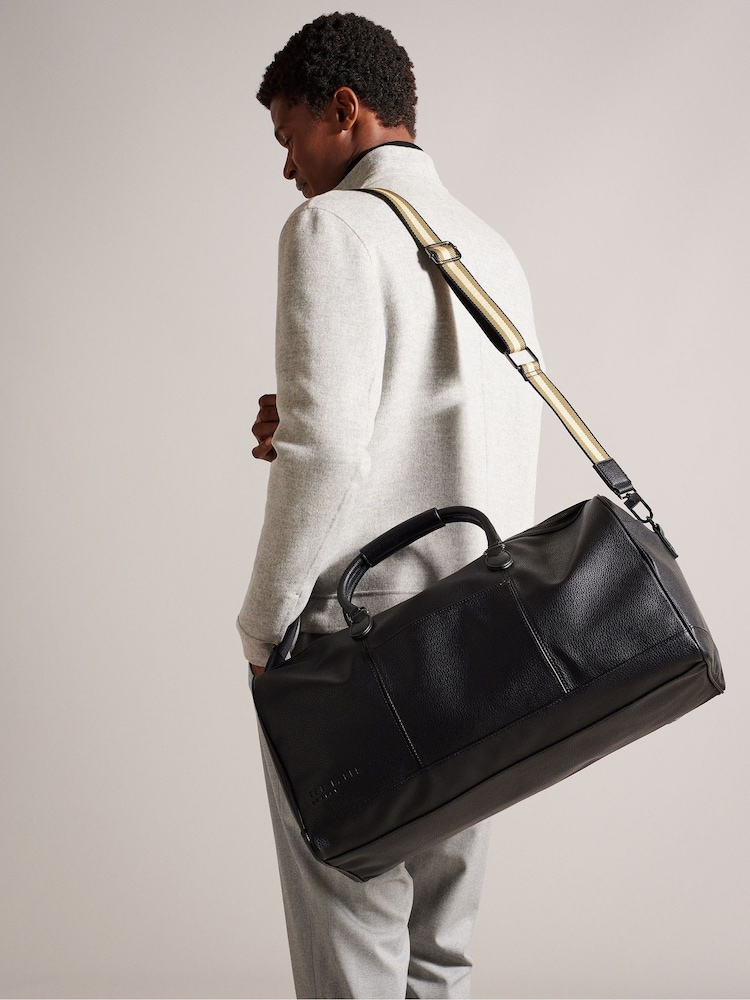 Ted Baker Black 100% Cotton Kalvin Pu Webbing Holdall - Image 2 of 7