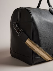 Ted Baker Black 100% Cotton Kalvin Pu Webbing Holdall - Image 5 of 7