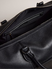 Ted Baker Black 100% Cotton Kalvin Pu Webbing Holdall - Image 6 of 7