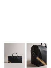 Ted Baker Black 100% Cotton Kalvin Pu Webbing Holdall - Image 7 of 7
