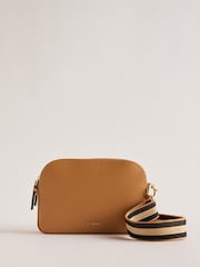 Ted Baker Nude Darcelo Branded Webbing Leather Camera Bag - Image 1 of 6