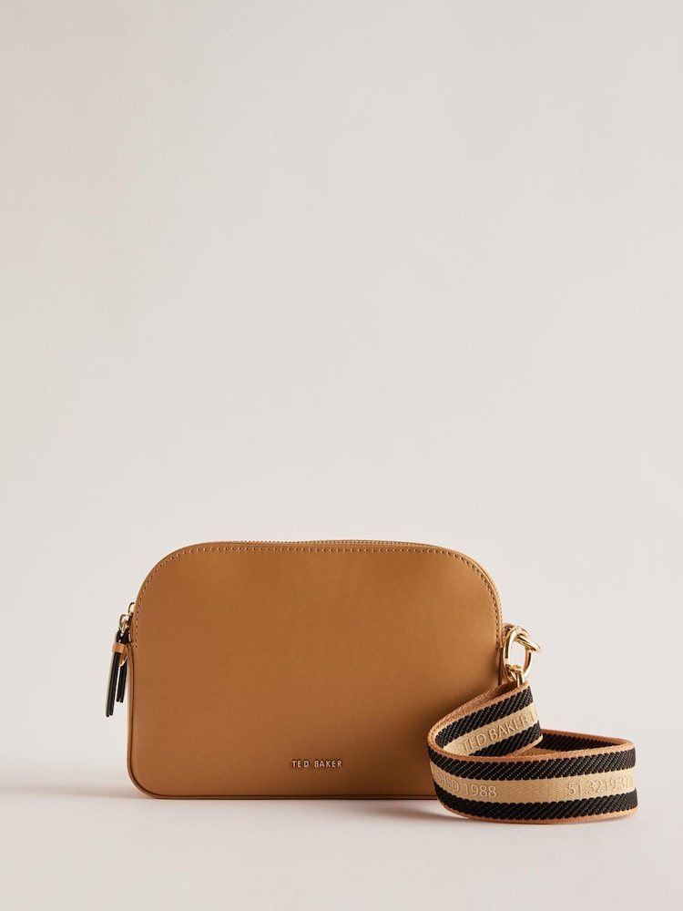Ted Baker Nude Darcelo Branded Webbing Leather Camera Bag - Image 1 of 6