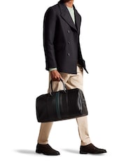 Ted Baker Black Evyday Striped Pu Holdall - Image 3 of 9