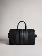 Ted Baker Black Evyday Striped Pu Holdall - Image 5 of 9