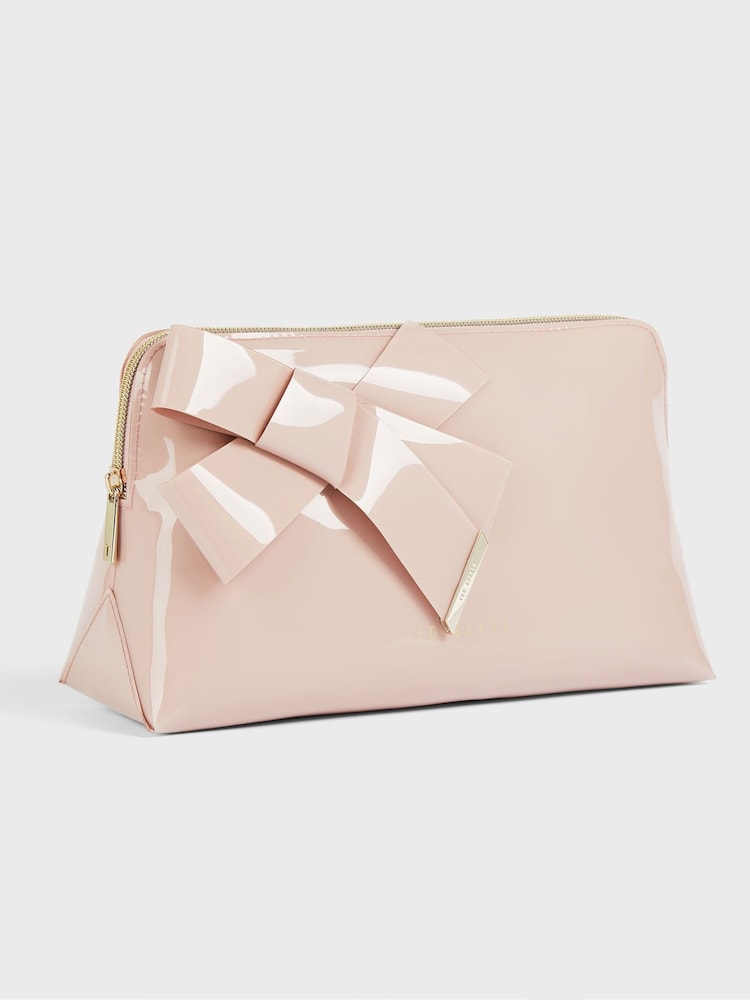 Ted Baker Pink Nicco Knot Bow Washbag - Image 1 of 4