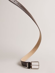 Ted Baker Brown Wizerd Double Keeper Leather Belt - Image 4 of 4