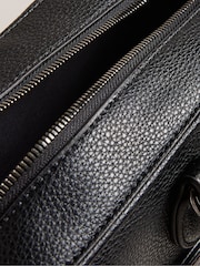 Ted Baker Black 100% Cotton Kaden Pu Webbing Document Bag - Image 6 of 8