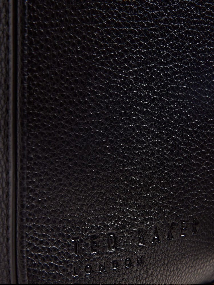 Ted Baker Black 100% Cotton Kaden Pu Webbing Document Bag - Image 8 of 8