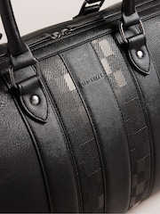 Ted Baker Black Waylin House Check Pu Holdall - Image 3 of 6