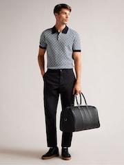 Ted Baker Black Waylin House Check Pu Holdall - Image 5 of 6